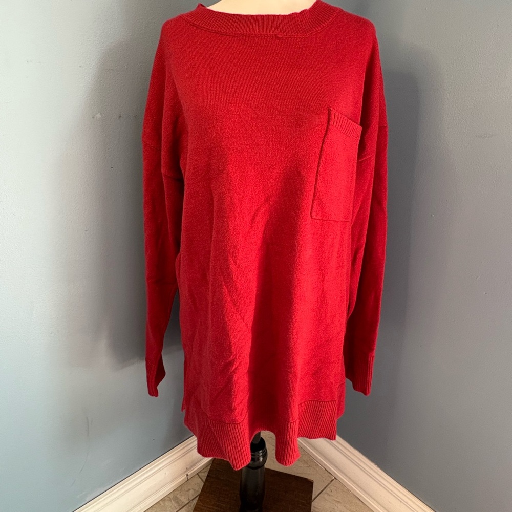 Red Long Sleeve Sweater